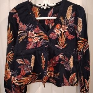 Balloon Sleeve Boho Blouse